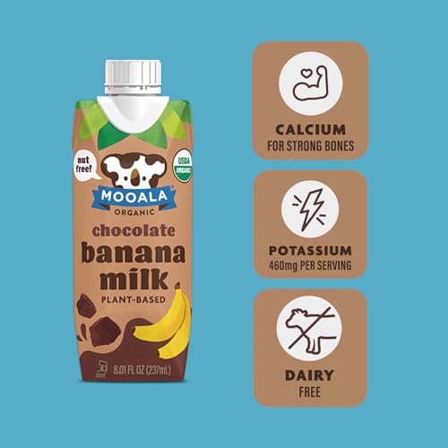 Mooala Chocolate Bananamilk Organic Shelf Stable 237 mL Case 12