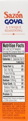 Goya Foods Saz n Seasoning without Annatto, 3.52 Ounce (Pack of 18)