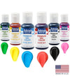 Bakery Crafts Premium Gel Food Color 6 Bottle Assortment, 4.2 Fl Oz, Edible Coloring For Use With Cake Mix, Buttercream, Whipped Icing, Fondant & Piping Gel, Highly Concentrated, Red, Pink, Yellow, Green, Blue, Black - 6 X 0.7Fl