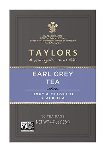 Taylors Of Harrogate Earl Grey Tea, 50 Count, Black
