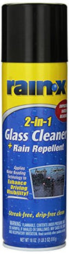 Rain-X 5080233 2-In-1 Glass Cleaner Plus Rain Repellent, 18 Ounce , Blue
