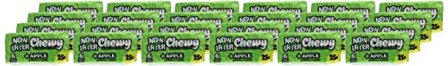 Now & Later Soft Taffy Chews Candy, Apple, 0.93 Ounce Bar, Pack Of 24