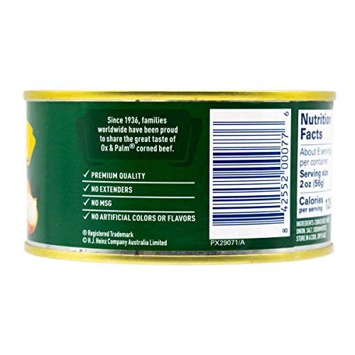 Ox & Palm Corned Beef Onion Flavored 11.5 Oz (Pack Of 12)