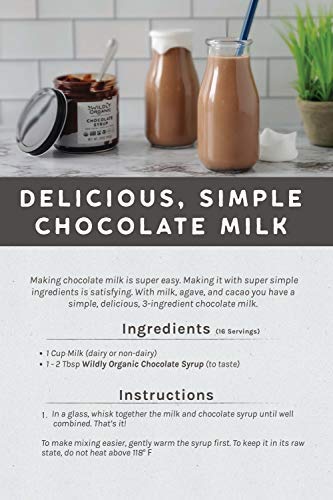 Wildly Organic Chocolate Syrup 40 Oz Glass Jar - Organic, Dairy-Free, Fair Trade, Non-Gmo, Kosher, Vegan, Premium Rich Chocolate