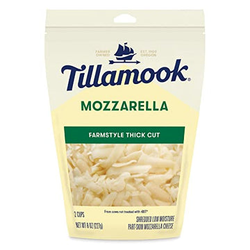 Tillamook Mozzarella Shredded Cheese, 8 oz (Packaging May Vary)