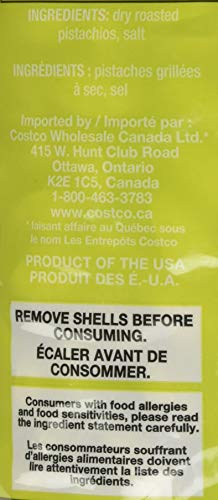 Kirkland Signature California Dry Roasted & Salted In-Shell Pistachio, 48 Ounce