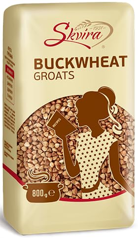 Skvira Buckwheat Groats Roasted Kasha 1.76 Lb / 800 g Grechka (6 Pack)