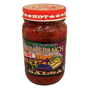 Frog Ranch Low Sodium Hot All Natural Salsa 16 oz. (Pack of 3)