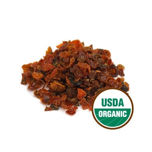 Starwest Botanicals Organic Rosehips - Dried Herb for Tea & Baking, Cut & Sifted, 1 lb Bag
