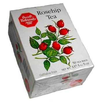Onno Behrends Rosehip Tea, 50 Count (Pack of 4) - Herbal Tea Bags for Refreshing Brew
