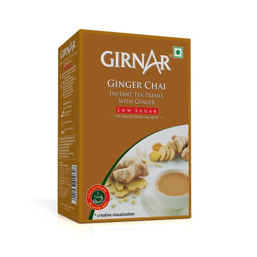 Girnar Instant Premix With Ginger (10 Sachets Low Sugar)