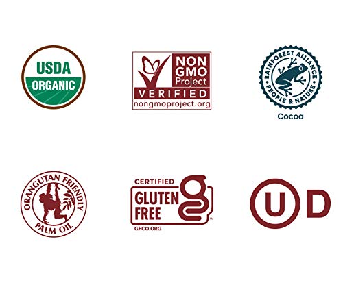 Justins Organic Dark Chocolate Peanut Butter Cups, Gluten-free, 12 Count, Rainforest Alliance Certified, Chocolate