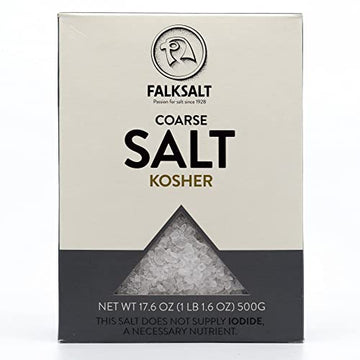 Falksalt | 1.1Lb Kosher Salt - Coarse Grain | Gourmet Salt, All Natural, Kosher | Perfect For Grinder