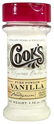 Cooks, Pure Vanilla Powder, Worlds Finest Gourmet Fresh Premium Vanilla, 4.5 oz, 2 Pack