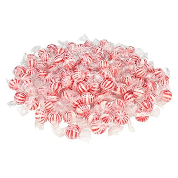 Peppermint Jumbo Mints - 2 Pound Bag - Bulk Jumbo Mints - Individually Wrapped Candies