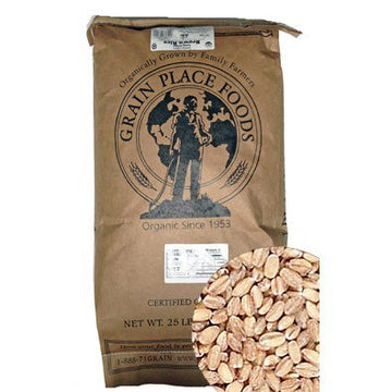 Grain Place Foods | Non-Gmo Organic Hulled Barley | Made In Usa | 25 Lb Bag