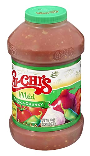 CHI-CHIS Thick and Chunky Salsa Mild, 60 oz, Red, Pack of 1