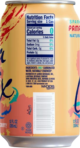 Lacroix Sparkling Water, Pamplemousse (Grapefruit), 12 Fl Oz (Pack Of 8)
