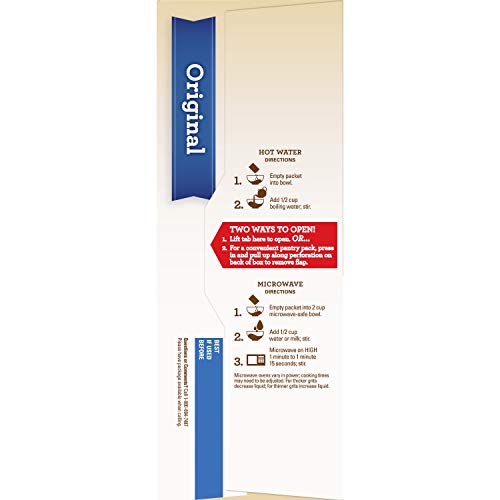 Quaker, Instant Grits, Original, 12 Count, 12oz Box (Pack of 6)