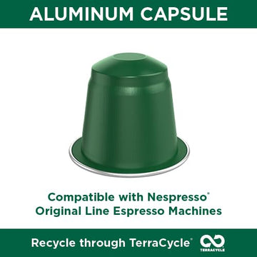Cafe La Llave Espresso Pods, Dark Roast, Intensity 11, 80 Recyclable Aluminum Pods, Compatible with Nespresso, 10 Count (Pack of 8)