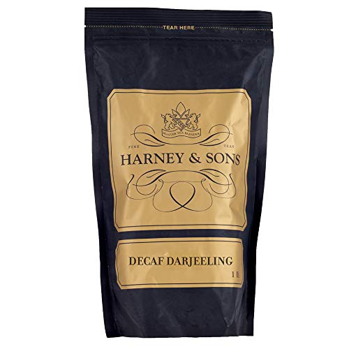 Harney & Sons Decaf Darjeeling Tea Loose Leaf, 16 oz Bag, 1 Pound