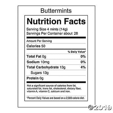 Fun Express Royal Blue Butter Mints Individually Wrapped, 104 Pieces