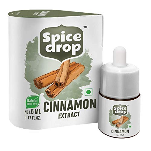 Spice Drop Cinnamon Cassia Extract - Baking, Cooking, Smoothie, Dessert, Coffee, Tea | Premium Quality Rich Aroma & Flavor | No