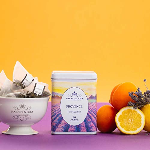 Harney & Sons Provence Tea, White Tea With Flavors Of Apricot, Lemon And Lavender