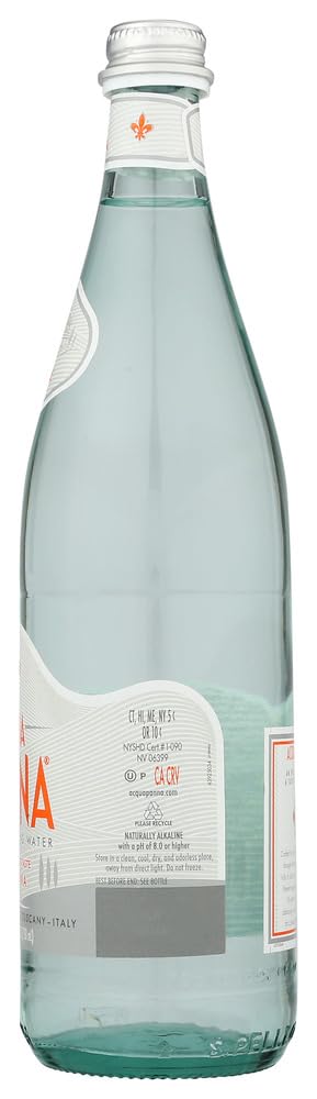 Acqua Panna Still Natural Spring Water in a Glass Bottle of 750ml/25.36 Fl.oz -Case of 15