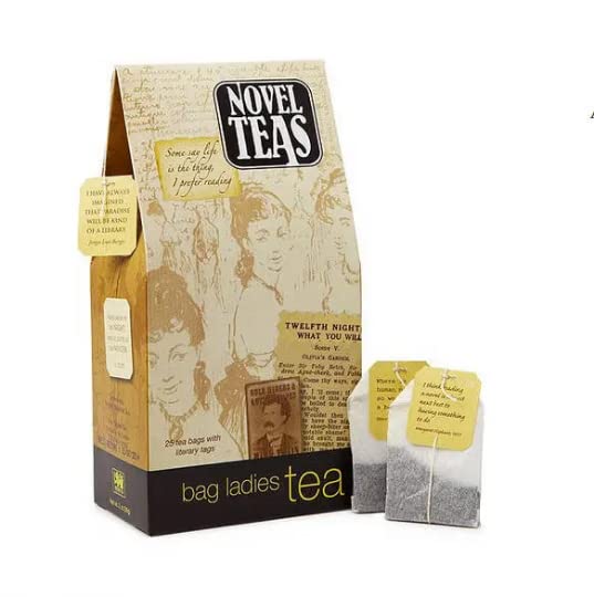 Novel Teas Book Lover'S Tea Contains 25 Teabags Individually Tagged With Literary Quotes From The World Over, Made With The Fine