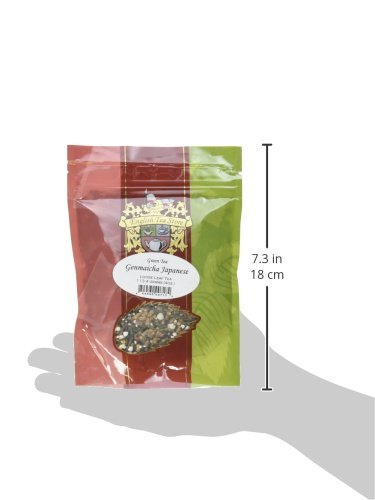 English Tea Store Genmaicha Japanese Green Tea Pouches - 4oz, Loose Leaf Green Tea, Pack of 1