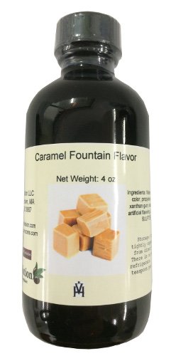 Olivenation Caramel Flavor Fountain, Low Sugar Flavoring For Beverages, Ice Cream, Soda, Baked Goods, Gluten Free, Kosher - 8 Ounces