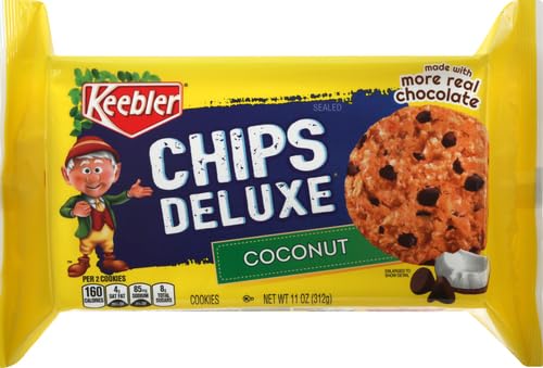 Keebler Chips Deluxe, Cookies, Coconut, 11 Oz