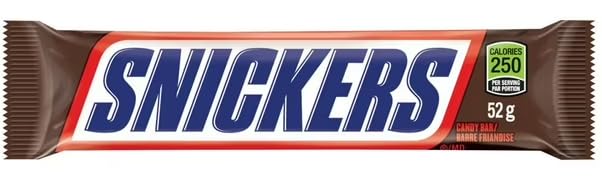 Snickers, Peanut Milk Chocolate Candy Bar, Full Size Bars1.07 Oz Each (4 Full Size Bars)