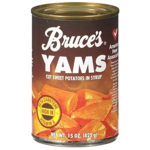 Bruce'S Yams, Sweet Potatoes In Syrup, 15 Oz Can (8 Pack) By Bruce Foods