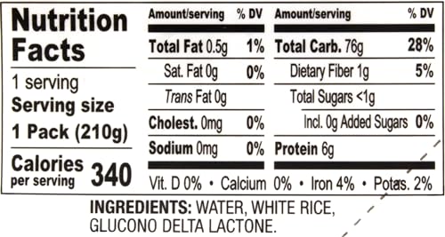 Nishiki Steamed White Rice, 7.4-Ounce (Pack Of 6)