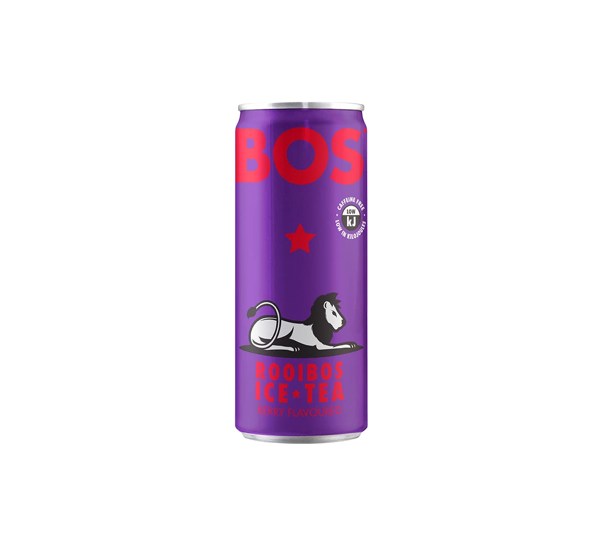 BOS Rooibos Iced Tea Berry - Organic, Caffeine Free, Antioxidant-Rich, 24x (6x 10.1 oz Cans)