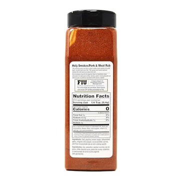 Badia Holy Smokes Pork & Meat Rub 24 oz - Bold Smoky Flavor Blend for Grilling Roasting and BBQ