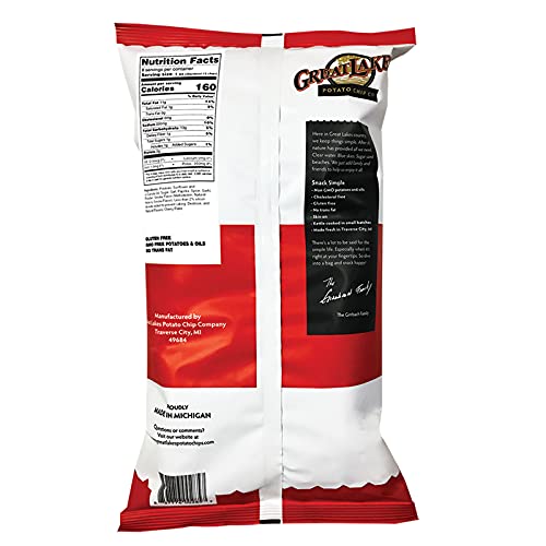 Great Lakes Potato Chips Michigan Cherry Bbq Kettle Cooked Potato Chips, 8 Oz. Bags (4 Bags)