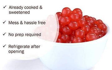 Pomegranate Boba Pearls, Pomegranate Popping Boba Bursting Boba, Pomegranate Bubble Tapioca Pearls For Bubble Tea (Pomegranate,