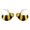 Black and Yellow Bumble Bee Edible Sugar Cake Toppers, 24 Count