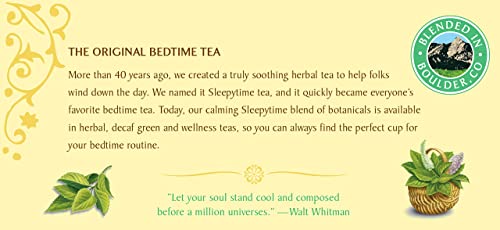 Celestial Seasonings Sleepytime Mint Herbal Tea - Caffeine Free, 20 Count (Pack of 6)