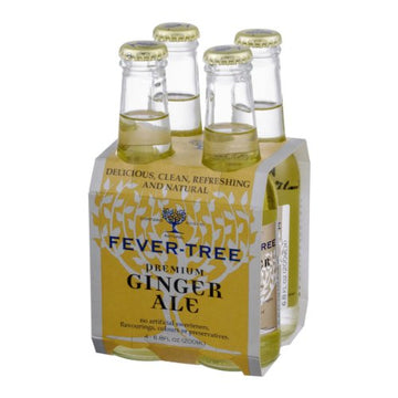Fever-Tree Premium Ginger Ale - 4 Ct - Amber Color - Refreshing Beverage