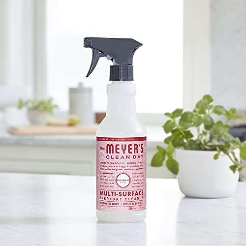 Mrs. Meyers Clean Day Multi-Surface Cleaner Spray, Everyday Cleaning Solution For Countertops, Floors, Walls And More, Peppermin