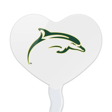 GRAPHICS & MORE Cupcake Picks Set of 6, Acrylic, Heart Love Design, Le Moyne College, One Size