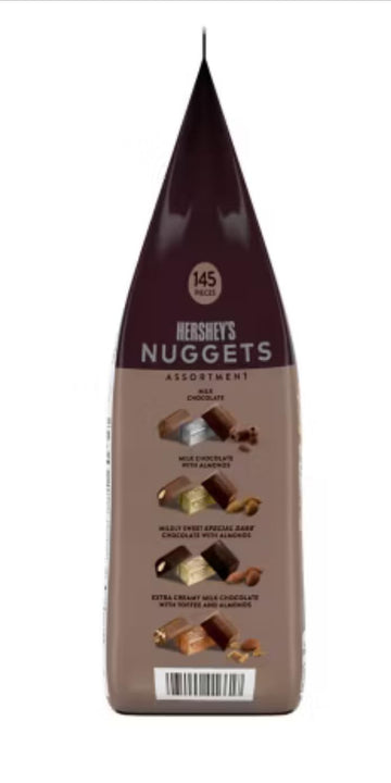 Hersheys Nuggets Chocolate-Assortment 145pcs -52 Oz Bag