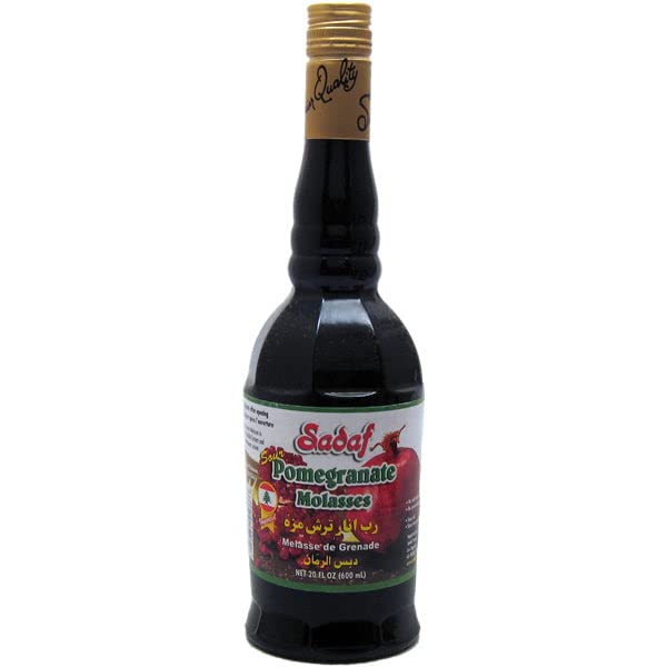 Sadaf Pomegranate Sour Paste - Pomegranate Molasses - Dark Red Syrup (20 fl oz)