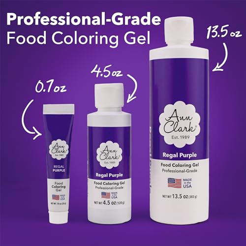 Ann Clark Food Coloring Gel, Professional Grade, 4.5 oz, Purple