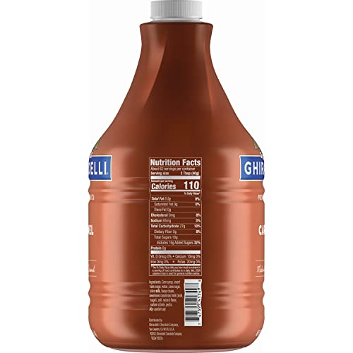 Ghirardelli Chocolate Company Caramel Sauce Pump Bottle, 87.3 Oz (Pack Of 6)