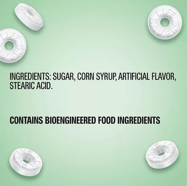 Generic Life-Savers Wint O Green Mints, Holiday Candy, 3.5 lbs Bulk Pack, Individually Wrapped, Perfect for Every Occasion